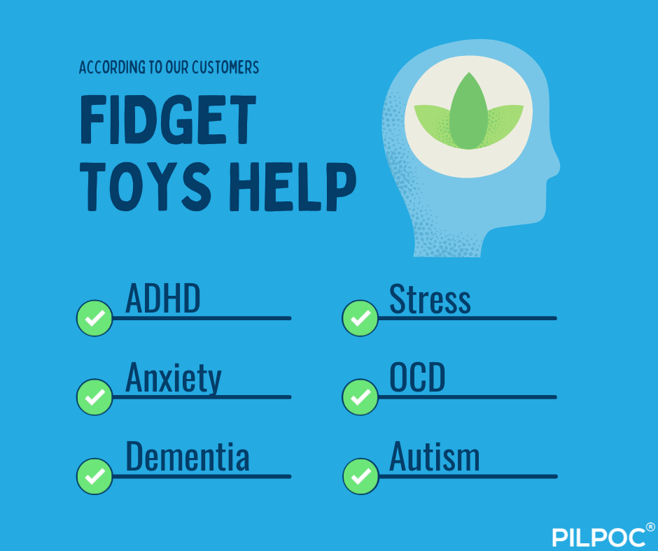Fidget Toys Do Help With ADHD, Stress, Anxiety, Autism, Dementia, Nail ...