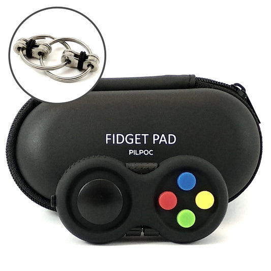 PILPOC theFube Fidget Cube - Fidget Toys Deluxe, Anti Stress Adultes et  Enfants - Étui de Protection Premium, Cube Anti Stres